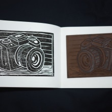 Mi Proyecto del curso: Carvado de sellos y técnicas de estampación - Cámaras. Un proyecto de Ilustración y Diseño gráfico de Daniel Castelo Tay Hing - 14.09.2018