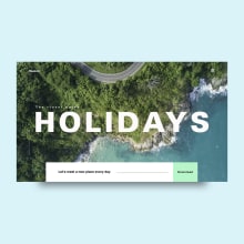Season - Holidays. Un proyecto de Diseño, UX / UI y Diseño Web de Samuel Castillo - 15.09.2018