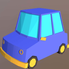 Low poly Car. Video Games project by ruben31582 - 09.17.2018