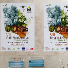 VIII Feria Multisectorial Andújar y 2º Salón de la Montería. Design, e Design gráfico projeto de Antonio Trujillo Díaz - 17.09.2018