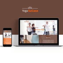 Yoga SuCasa website. Art Direction, and Web Design project by Paula Mastrangelo - 06.18.2018