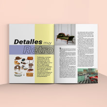 Diseño Editorial de Revista Retro. Un proyecto de Diseño de Marián Muñoz - 18.09.2018