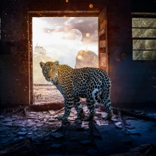 Creative Poster - Jaguar. Un proyecto de Diseño, Fotografía, Post-producción fotográfica		 y Retoque fotográfico de Christian Castro Barrientos - 20.09.2018