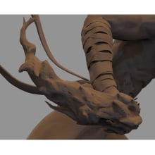Iron Fist. Projekt z dziedziny 3D, Projektowanie postaci, Rzeźba, Komiks, Kreat, wność,  Modelowanie 3D i Projektowanie postaci 3D użytkownika Aarón Ramos Pardal - 12.09.2018