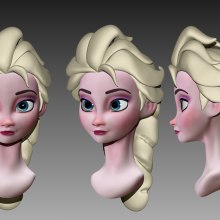 - Elsa -. 3D, and 3D Modeling project by Mario A Campos Luque - 09.21.2018