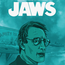 Jaws alternative poster. Un proyecto de Ilustración digital de Toni Buenadicha - 24.09.2018