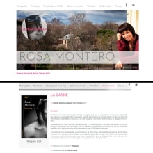 Rosa Montero - WEB. Web Design projeto de Sarah Hunt - 16.05.2015