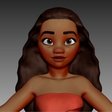 - Moana -. 3D, and 3D Modeling project by Mario A Campos Luque - 09.25.2018