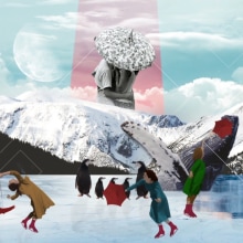 'Invierno' Pantallas Callao. Un proyecto de Publicidad, Animación, Br, ing e Identidad, Collage y Animación 2D de Marisa Folgado - 21.12.2017