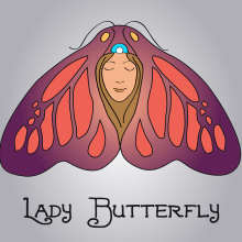 Ilustración digital Lady butterfly. Un proyecto de Ilustración vectorial e Ilustración digital de Patricia Conesa - 26.09.2018