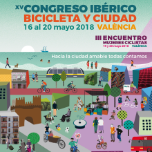 XV Congreso Ibérico Bicicleta y ciudad. Graphic Design project by Comboi Gràfic - 05.19.2018