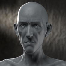Skinny man 10% cartoon by Dr. Stendhal. Un proyecto de 3D y Modelado 3D de dr_stendhal - 17.05.2018
