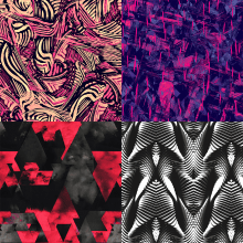Pattern Varios Abstracto. Design projeto de Cristian Quinteros - 01.03.2018