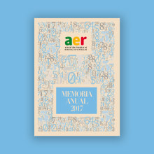 Memoria AER (Editorial). Un proyecto de Diseño editorial de Noel García - 04.10.2018