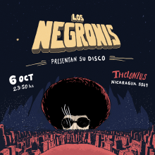 Los Negronis. Design, Traditional illustration, Music, and Drawing project by Tobias Beltran - 10.08.2018