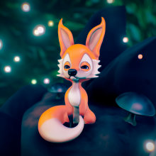 Fox Model. 3D, Character Design, 3D Modeling, and 3D Character Design project by Dídac Soto Valdés - 10.09.2018
