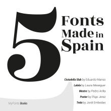 5 Fonts Made in Spain. Editorial Design, and Graphic Design project by Cristina Almansa - 11.16.2017