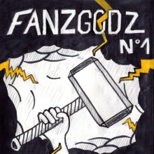 FANZGODZ nº1 - Fanzine. Traditional illustration, Pencil Drawing, and Drawing project by Cristina Almansa - 01.18.2018