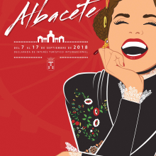 Cartel Feria Albacete 2018. Design, and Artistic Drawing project by Manuel Casero Valero - 12.18.2018