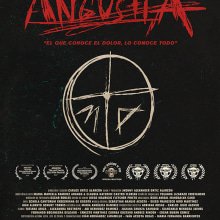 Poster for "Angustia" la película. Un proyecto de Diseño, Diseño gráfico y Cine de Isaac Vasquez - 17.10.2018