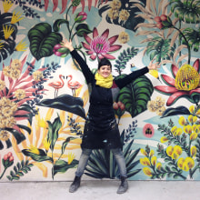 Un mural botánico. Un proyecto de Ilustración, Bellas Artes y Pintura de Lucila Dominguez - 19.10.2018