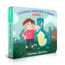 Quiero mucho a Dino, pero.... Traditional illustration, Editorial Design, Education, and Digital Illustration project by Carmen Sánchez Rincón - 10.23.2018