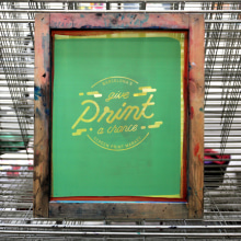 GIVE PRINT A CHANCE. Mercado de Serigrafía de Barcelona. Estampagem projeto de Print Workers Barcelona - 24.10.2018