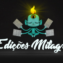 Logo 3D "Ediciones Milagro". Un proyecto de 3D, Br, ing e Identidad y Modelado 3D de Ricardo Santo Machado - 19.10.2018
