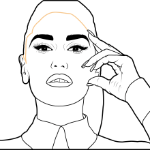 Gwen Stefani.. Design, Ilustração tradicional, Design gráfico, Ilustração vetorial, Ilustração digital e Ilustração de retrato projeto de Luis Barón - 26.10.2018