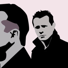 U2 Ilustración por planos. Un proyecto de Ilustración vectorial e Ilustración de retrato de Carlos Mur Sabio - 28.10.2018