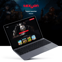 Texyon Games Launcher Website. Web Design, Web Development, and Digital Marketing project by Sergio García Perona - 10.30.2018