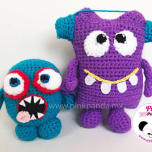 Monstruos, crochet. Artesanato projeto de Norma Santoyo - 30.10.2018