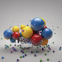 Colors:  bolas, ritmo y espacio.. 3D, Animação, e Animação 3D projeto de Pablo Vasquez Peralta - 01.11.2018