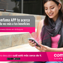 PROMO COMFAMA APP. Design, Photograph, Graphic Design, and Photographic Lighting project by Maria Isabel González - 11.04.2018