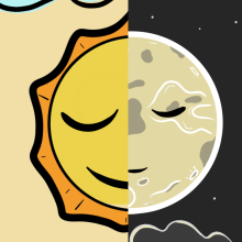 Sun&Moon.. Sketching project by Sergio Galicia - 11.05.2018