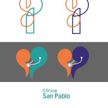 Clínica San Pablo . Un progetto di Design di loghi di Bruno Alonso Narváez Valle - 05.11.2018