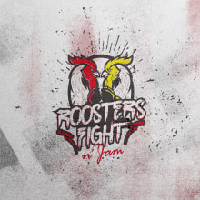 Rooster´s Fight n´jam. Art Direction, Br, ing, Identit, and Logo Design project by Ricardo Macias - 11.06.2018