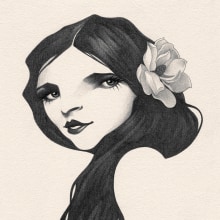 MAGNOLIA. Traditional illustration, and Drawing project by Dani Blázquez - 11.06.2018