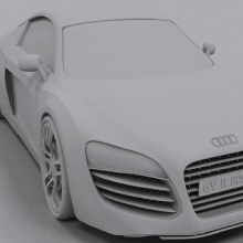 Audi R8. 3D projeto de Alvaro Guizado - 15.11.2017