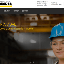 Web Maquinaria Vidal. Un proyecto de Diseño gráfico y Desarrollo Web de Mustapha Attalib Bachir - 06.11.2016