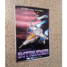 Codename Intruder Poster. Traditional illustration, 3D, Graphic Design, and Lettering project by Entebras - 05.15.2017