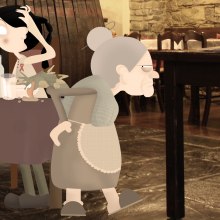 Cena con la familia. A discutir... Un proyecto de Diseño de personajes de Kiara Boffi - 07.11.2018
