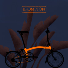For Brompton lovers. Vector Illustration, and Poster Design project by jordi ferrandiz - 11.10.2018