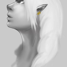 Elf. Traditional illustration, Painting, Digital Illustration, and Concept Art project by Alejandro López - 11.11.2018