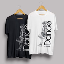 Camiseta oficial IDance 2015. Un proyecto de Diseño gráfico de Clàudia Balcells Carner - 14.11.2018