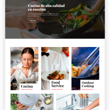 Cookware & Food - Homepage. Un proyecto de UX / UI, Diseño Web y Desarrollo Web de Eduardo Carballo - 15.04.2016