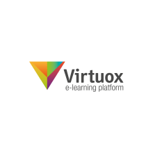 Virtuox logotipo. Design gráfico projeto de Pilar Andrés - 16.11.2015