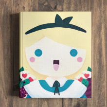 Cover Alice in Wonderland - Children's Book Ein Projekt aus dem Bereich Traditionelle Illustration und Verlagsdesign von Sara Gummy - 02.09.2018
