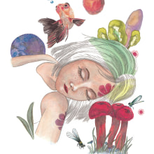 Mi Proyecto del curso: El sueño de Araia. Un proyecto de Ilustración tradicional de Elena Álvaro - 20.11.2018