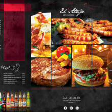 Cartas restaurante: El Atajo. Advertising, Photograph, Graphic Design, Creativit, and Logo Design project by Mario de Lope - 05.10.2017